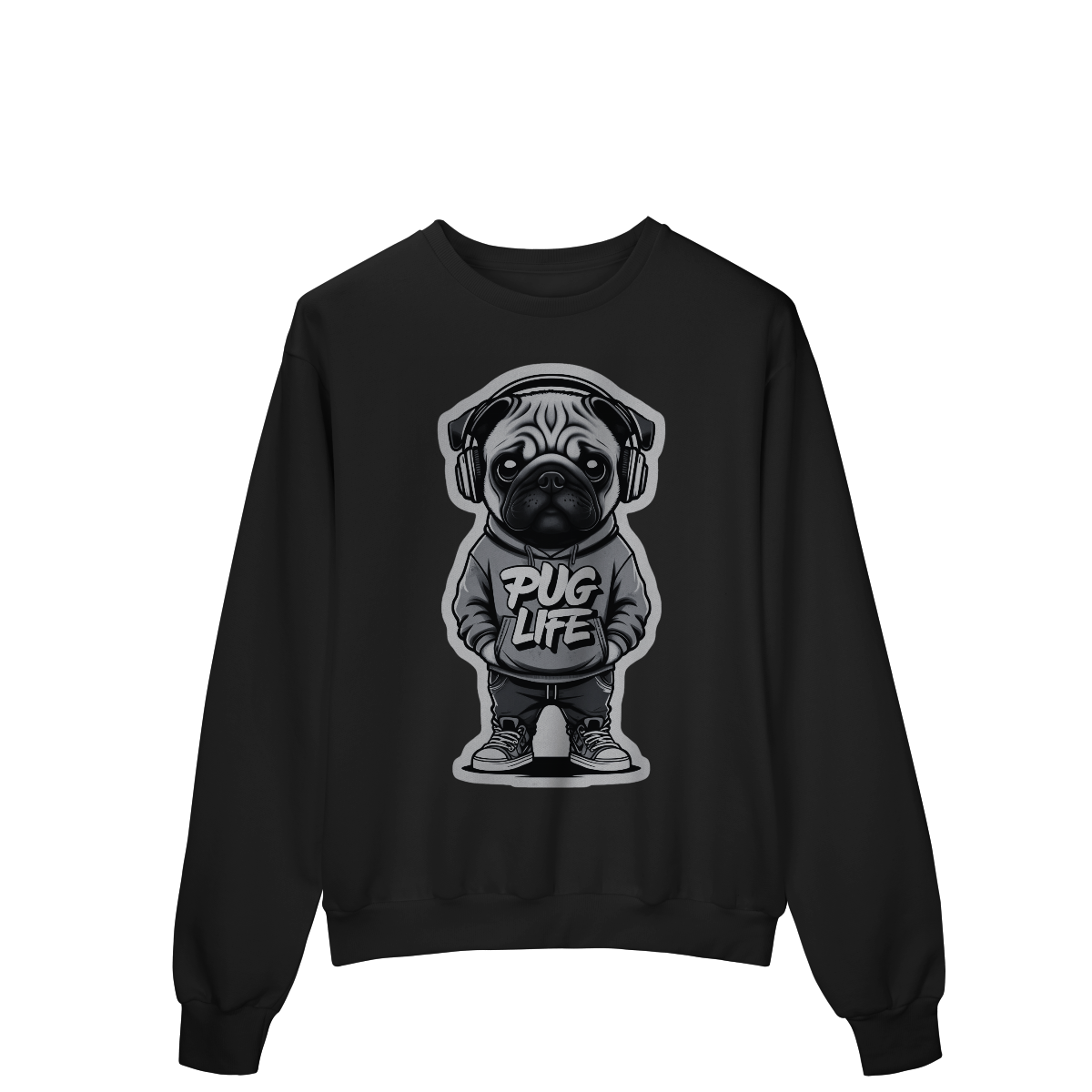 Moletom Quality Fechado Pug Life