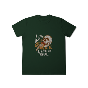 Camisa T-Shirt Classic I Like My Coffee Black Like My Soul
