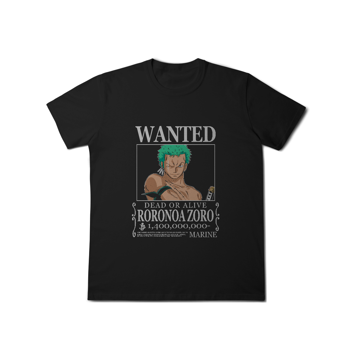 Camisa T-Shirt Classic Wanted Roronoa Zoro