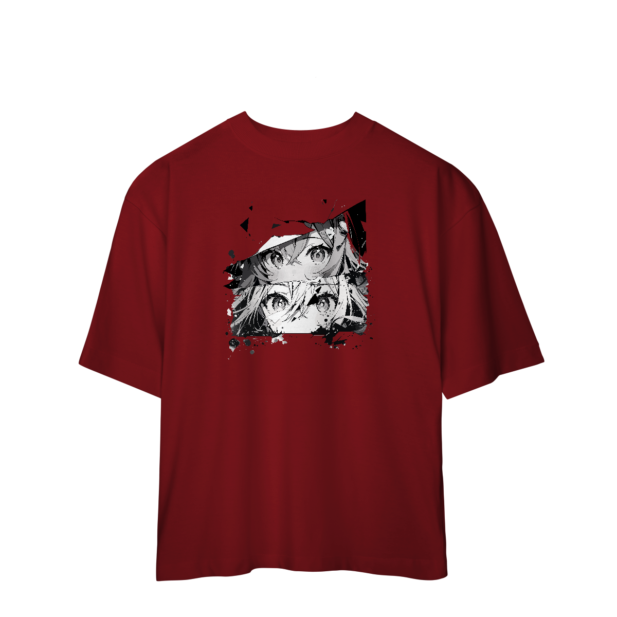 Camisa Oversized Rostos Anime