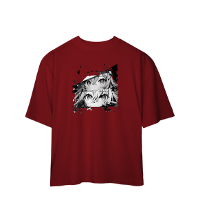 Camisa Oversized Rostos Anime