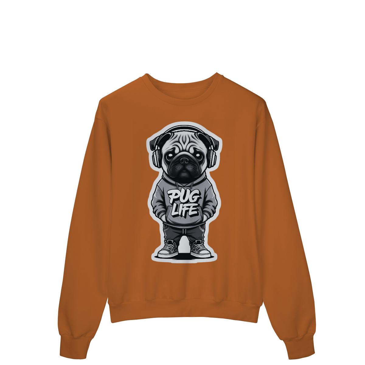 Moletom Quality Fechado Pug Life