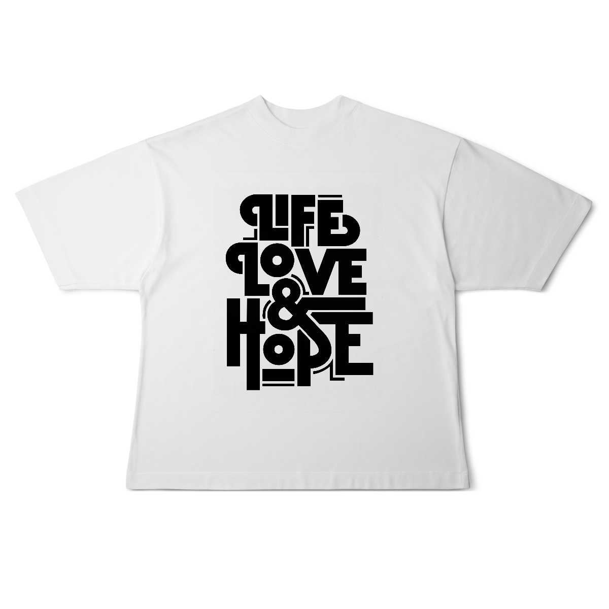Camisa Oversized Life Love & Hope