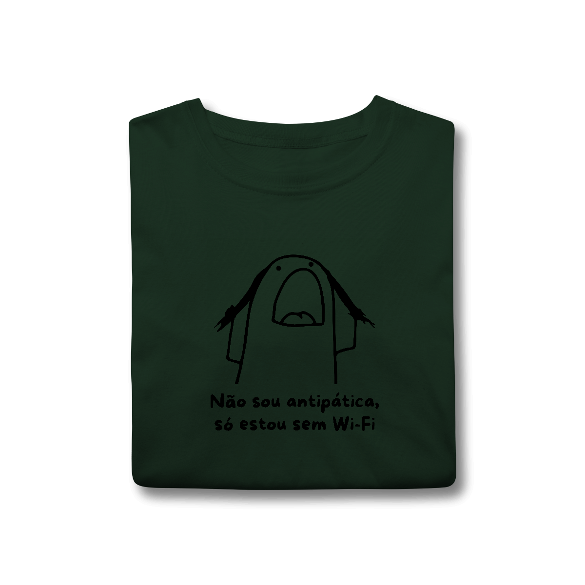 Camisa T-Shirt Classic "Não sou antipático, só estou sem Wi-Fi"