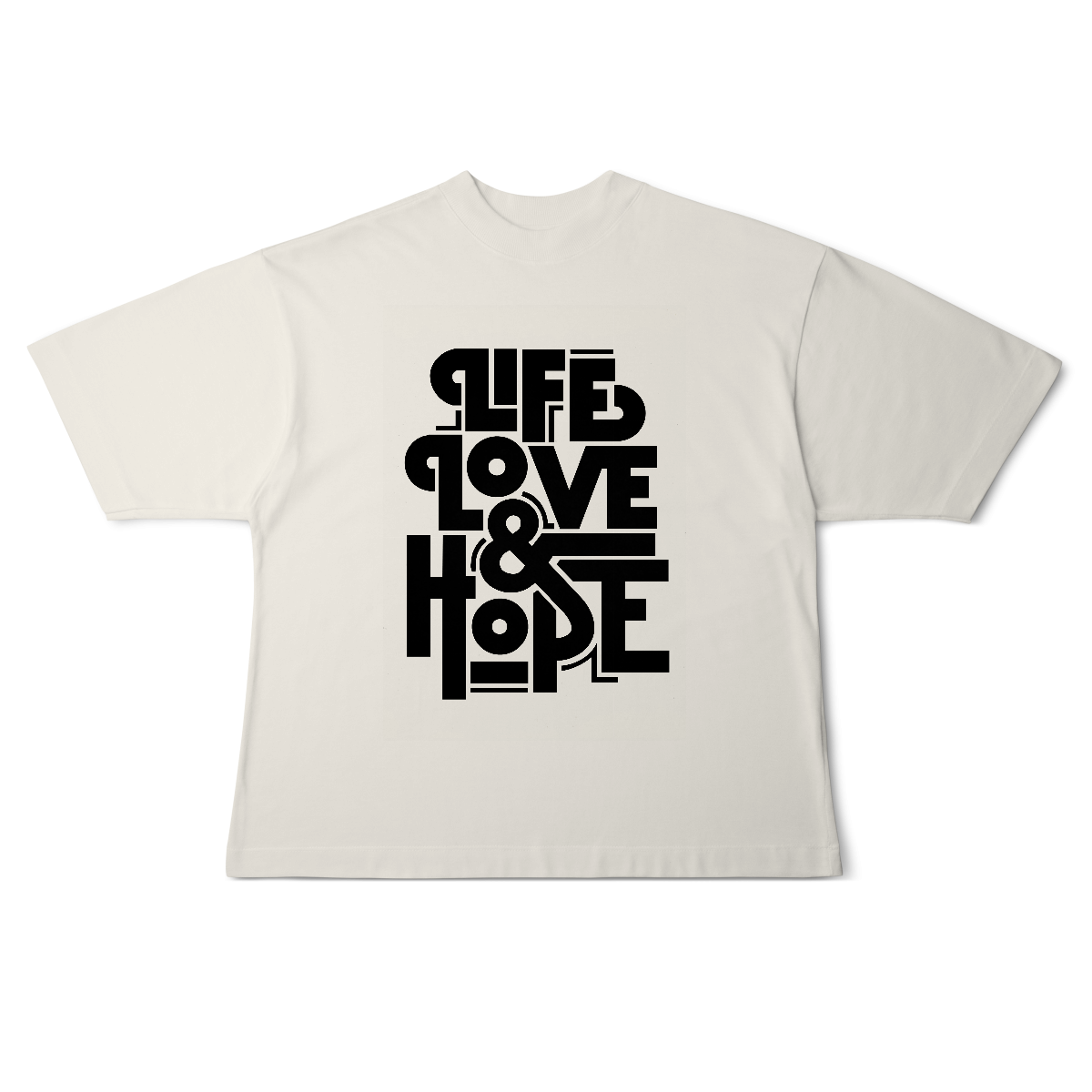 Camisa Oversized Life Love & Hope