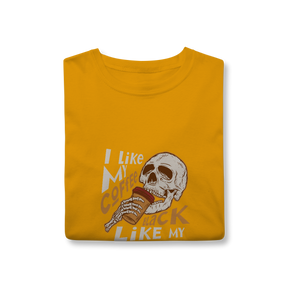 Camisa T-Shirt Classic I Like My Coffee Black Like My Soul