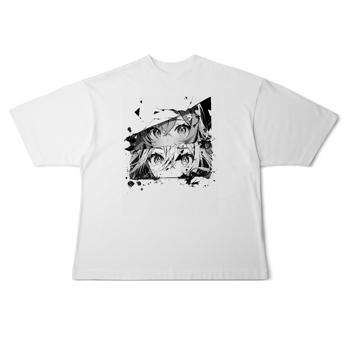 Camisa Oversized Rostos Anime
