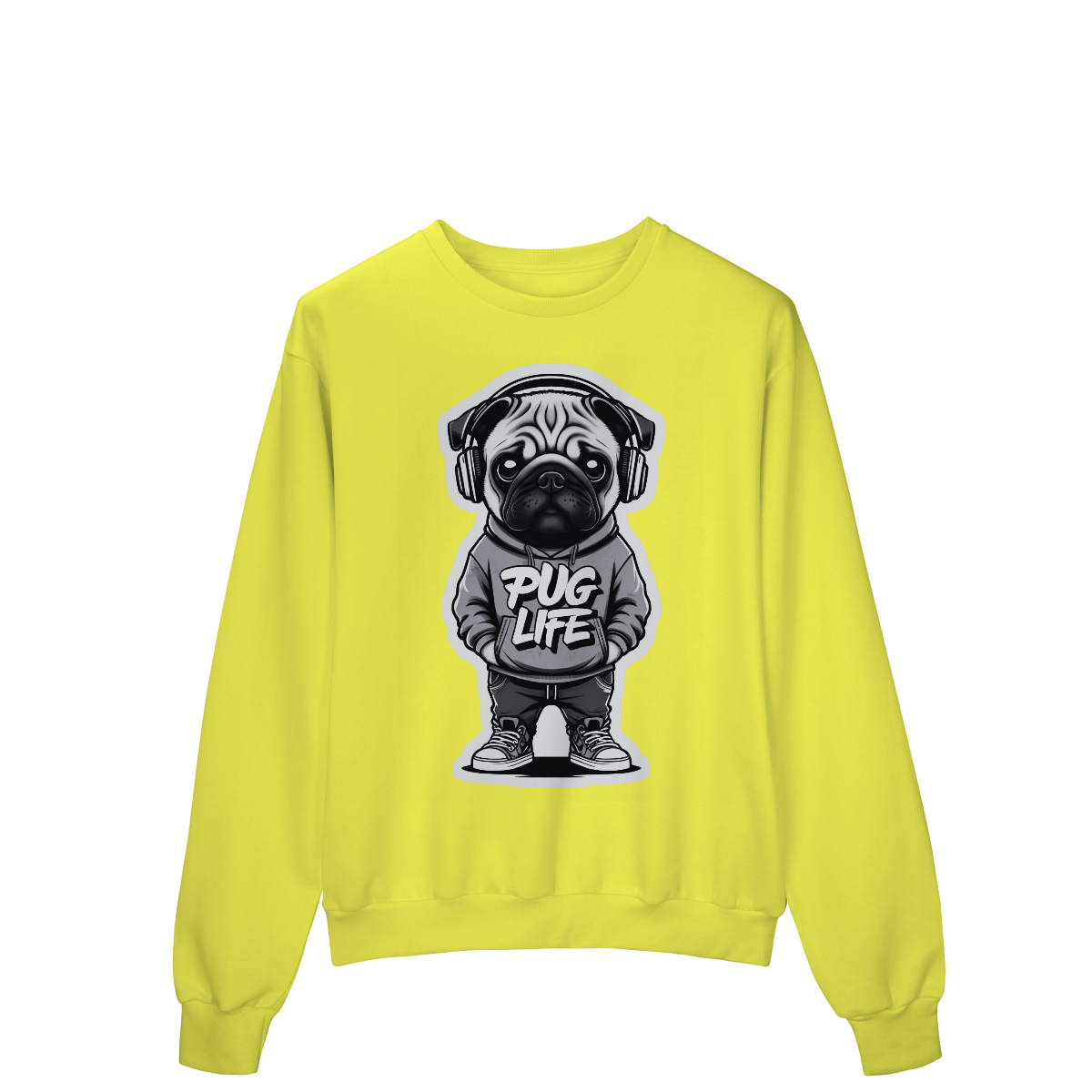 Moletom Quality Fechado Pug Life