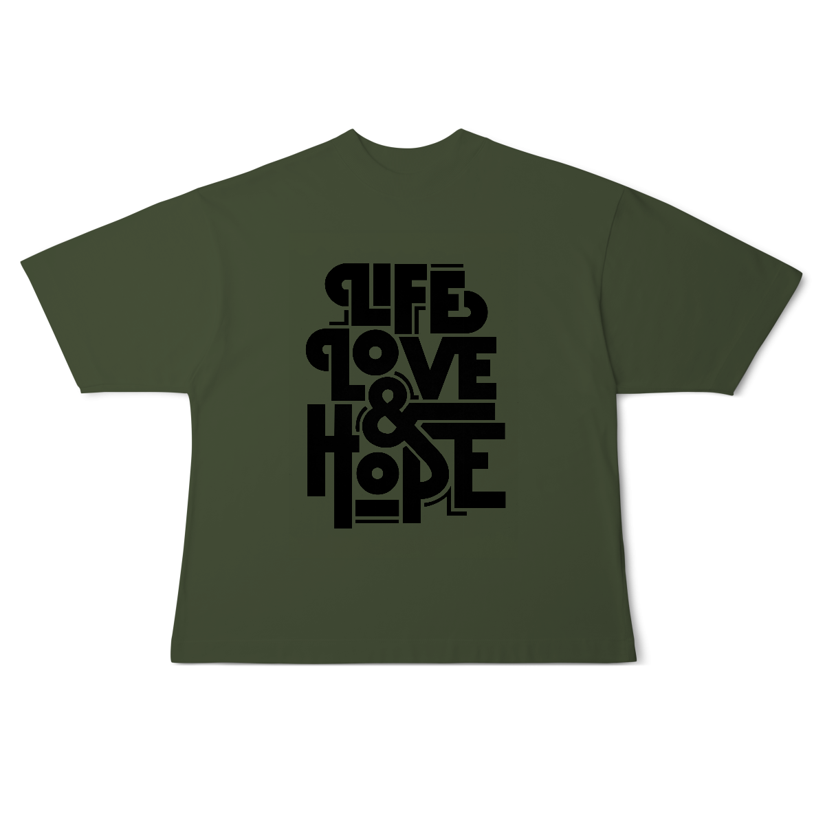 Camisa Oversized Life Love & Hope