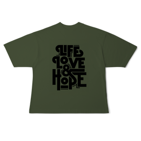 Camisa Oversized Life Love & Hope