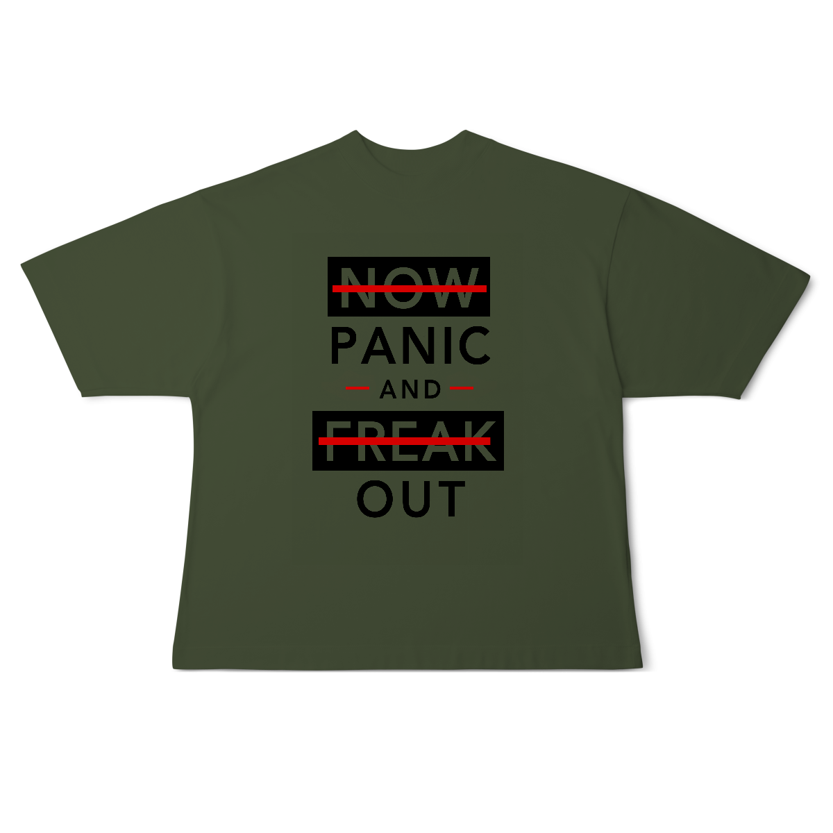 Camisa Oversized Now Panic and Freak Out