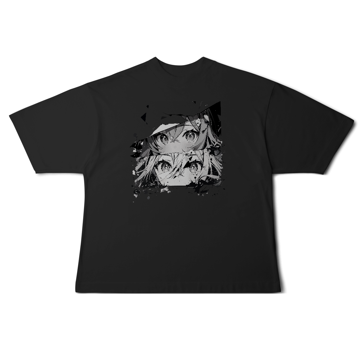 Camisa Oversized Rostos Anime