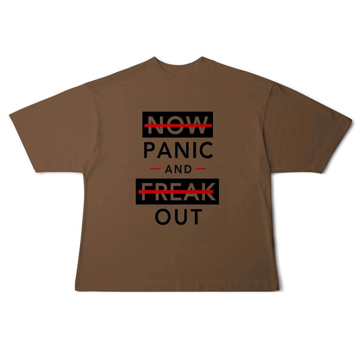 Camisa Oversized Now Panic and Freak Out