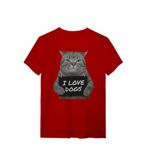 Camisa T-Shirt Quality I Love Dogs