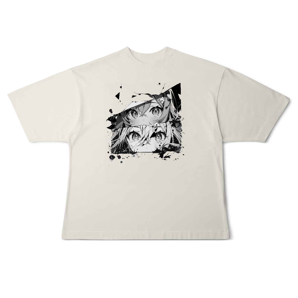 Camisa Oversized Rostos Anime