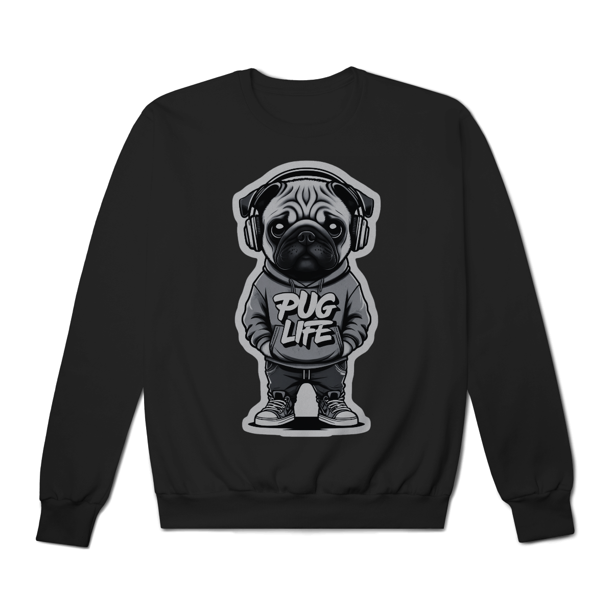 Moletom Quality Fechado Pug Life
