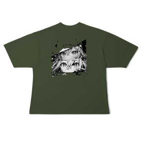 Camisa Oversized Rostos Anime
