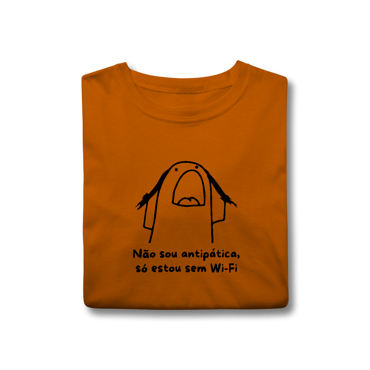 Camisa T-Shirt Classic "Não sou antipático, só estou sem Wi-Fi"