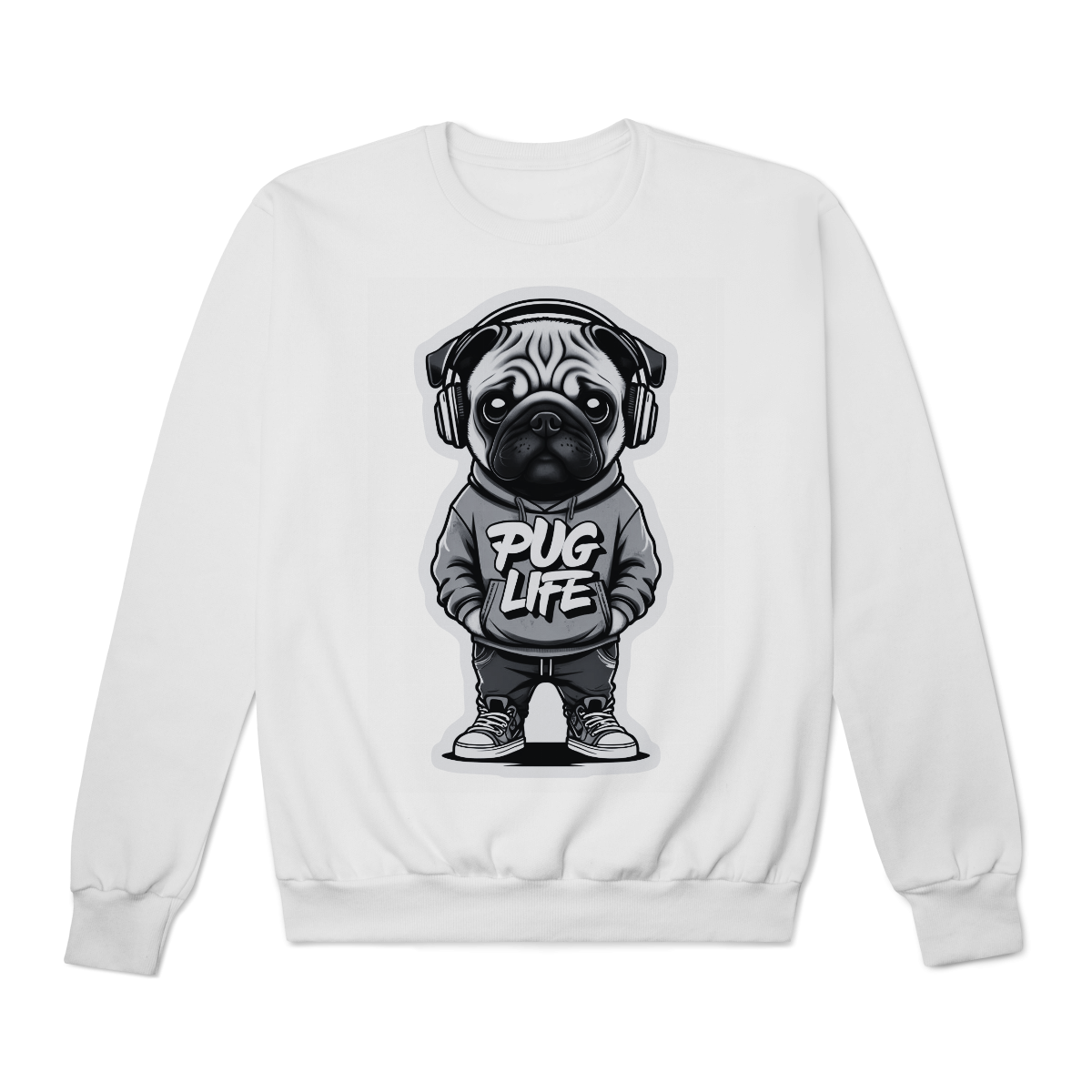Moletom Quality Fechado Pug Life