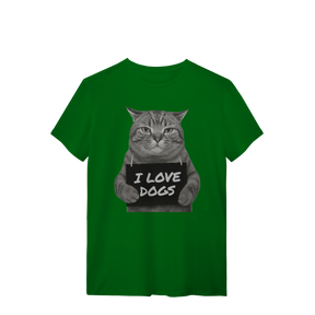 Camisa T-Shirt Quality I Love Dogs