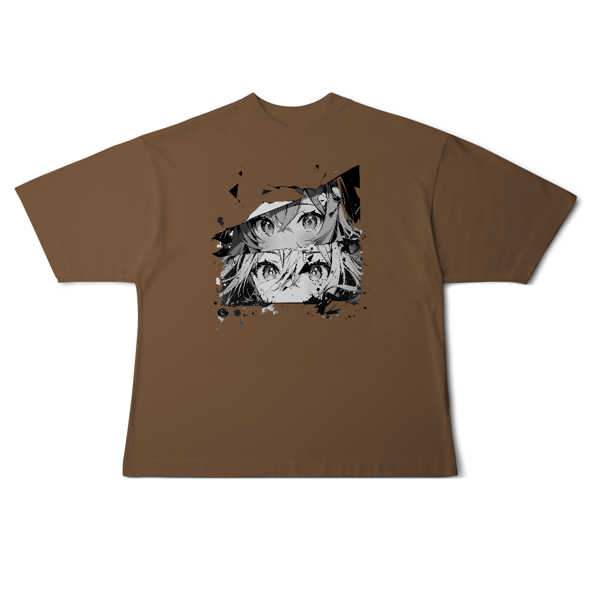 Camisa Oversized Rostos Anime