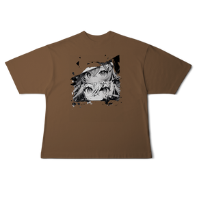 Camisa Oversized Rostos Anime