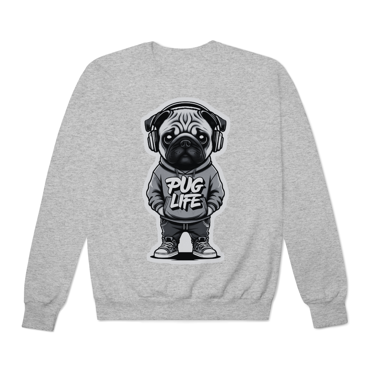 Moletom Quality Fechado Pug Life