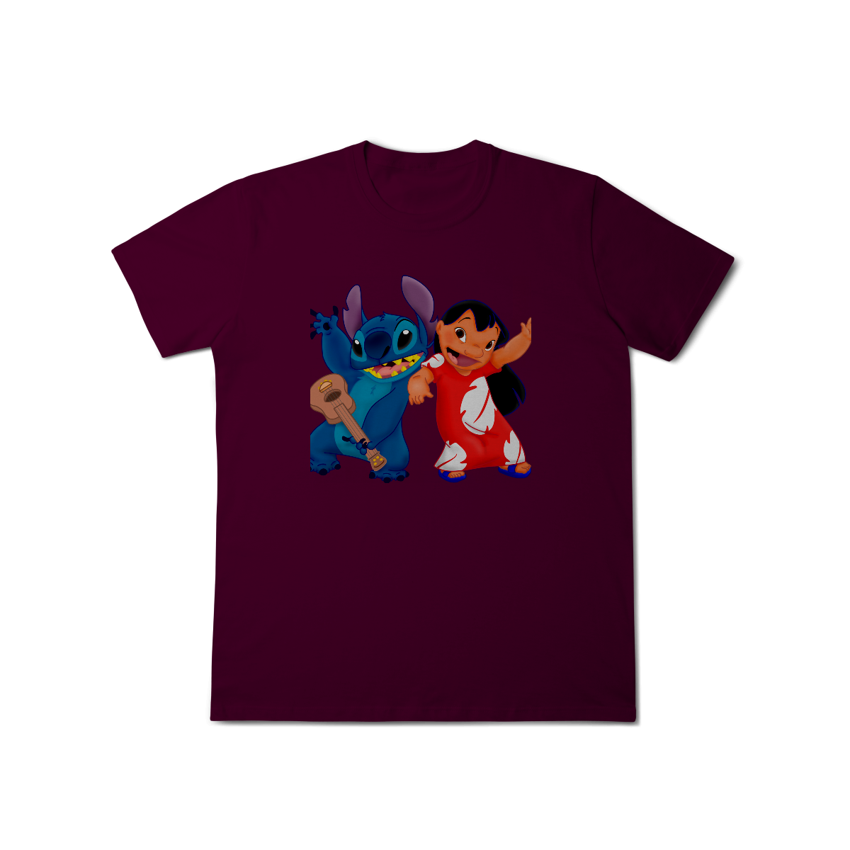 Camisa T-Shirt Classic Lilo e stitch Music