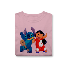 Camisa T-Shirt Classic Lilo e stitch Music