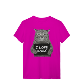 Camisa T-Shirt Quality I Love Dogs