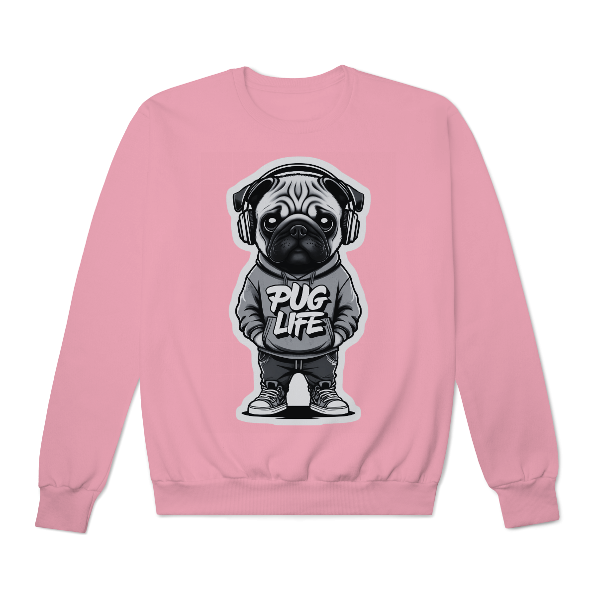 Moletom Quality Fechado Pug Life