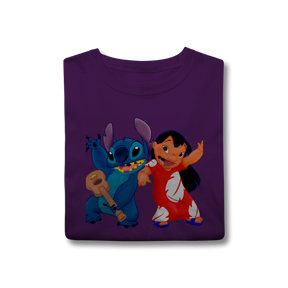 Camisa T-Shirt Classic Lilo e stitch Music