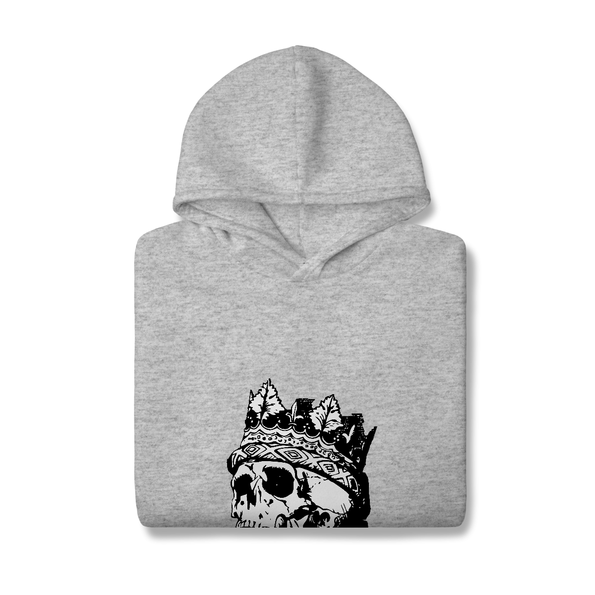 Casaco Moletom Quality Canguru Caveira Rei