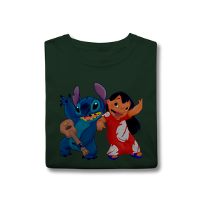 Camisa T-Shirt Classic Lilo e stitch Music