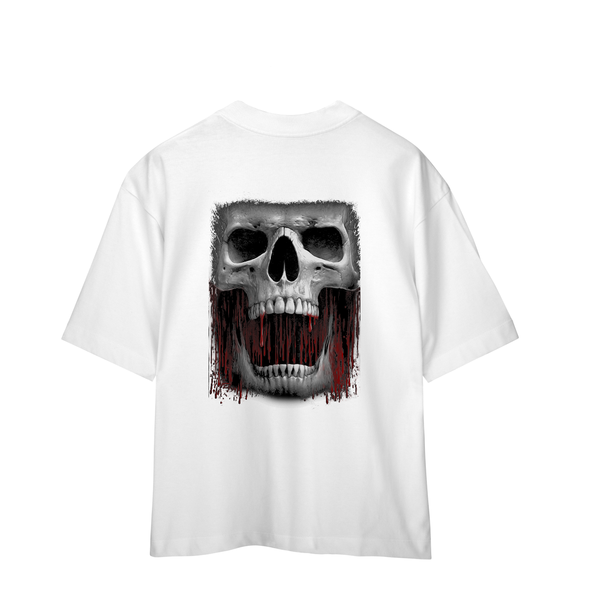 Camisa Oversized Caveira de Sangue