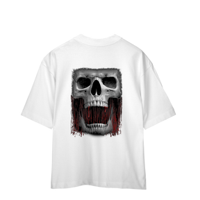 Camisa Oversized Caveira de Sangue