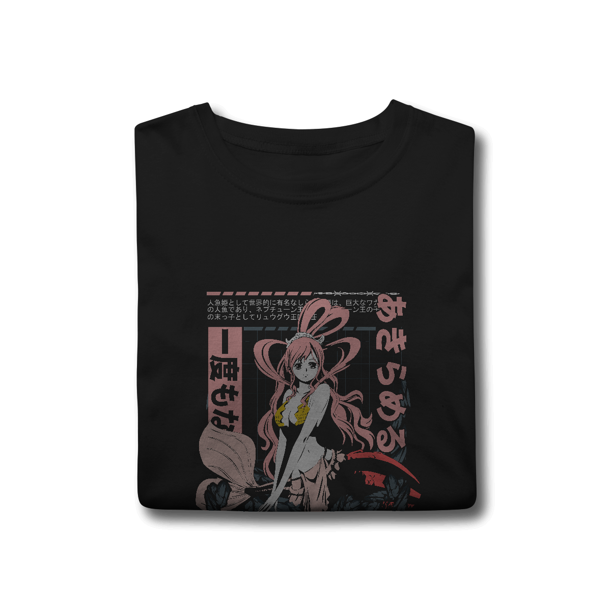 Camisa T-Shirt Classic Shirahoshi, a princesa sereia do Reino Ryugu de One Piece