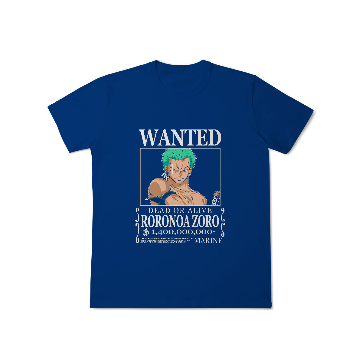 Camisa T-Shirt Classic Wanted Roronoa Zoro