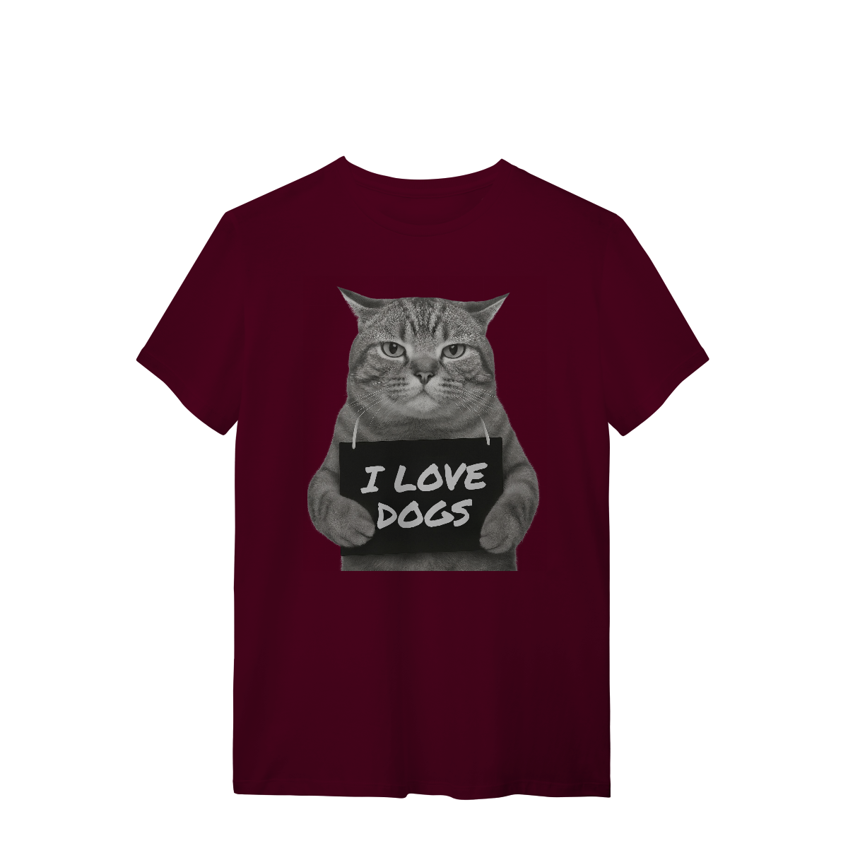 Camisa T-Shirt Quality I Love Dogs