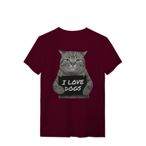 Camisa T-Shirt Quality I Love Dogs