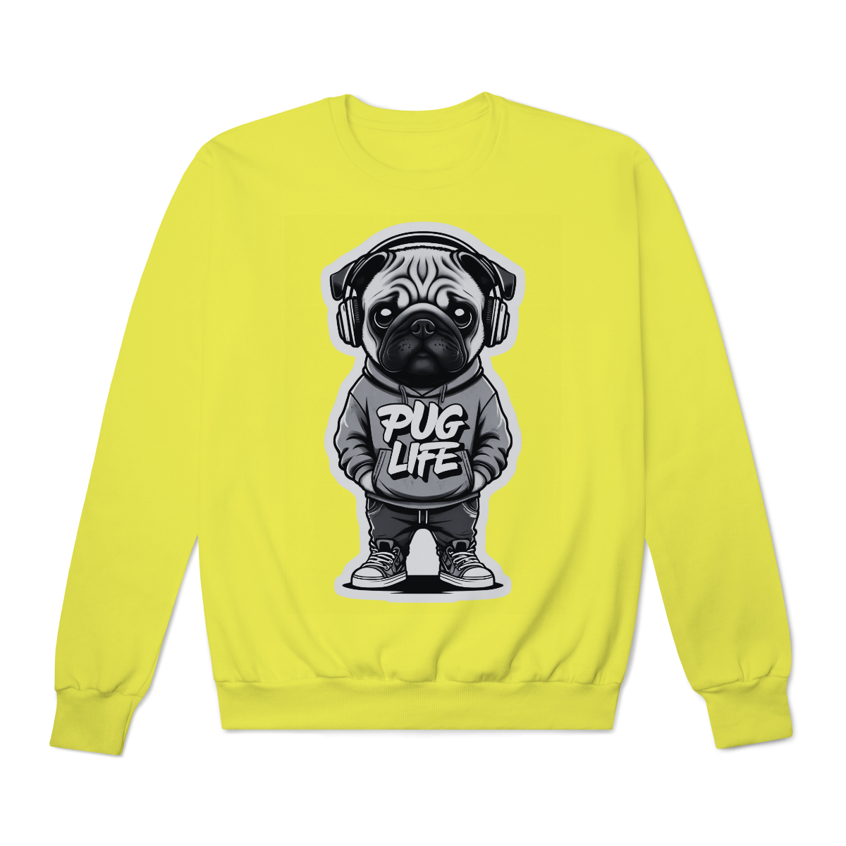 Moletom Quality Fechado Pug Life