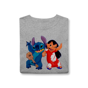 Camisa T-Shirt Classic Lilo e stitch Music