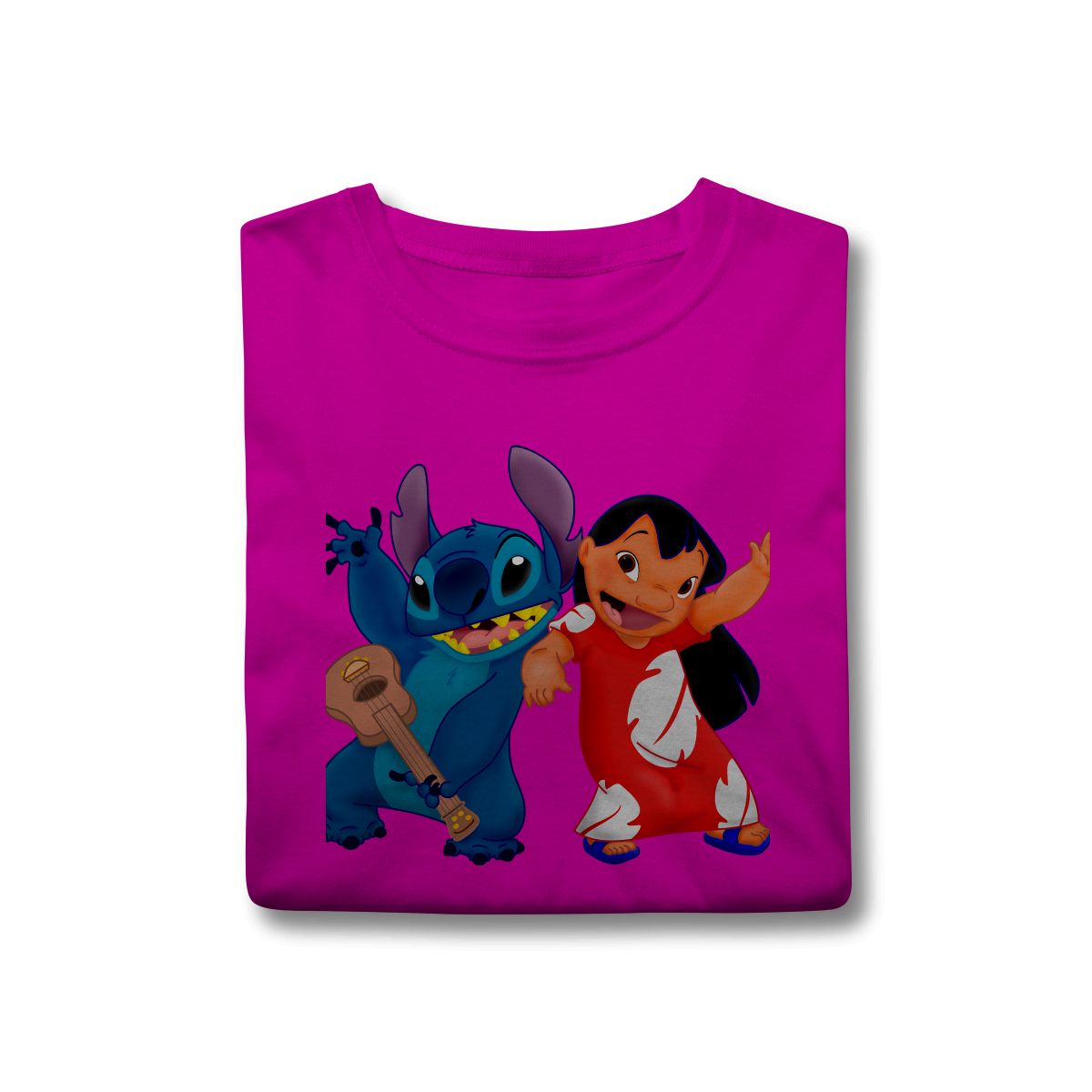 Camisa T-Shirt Classic Lilo e stitch Music