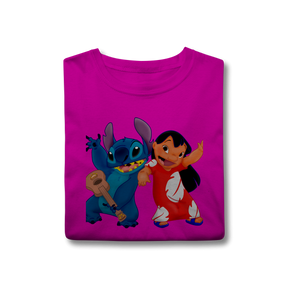 Camisa T-Shirt Classic Lilo e stitch Music