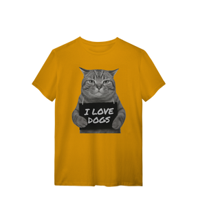 Camisa T-Shirt Quality I Love Dogs