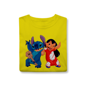 Camisa T-Shirt Classic Lilo e stitch Music