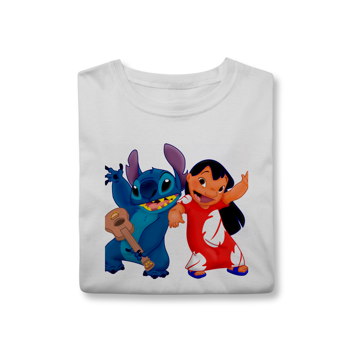 Camisa T-Shirt Classic Lilo e stitch Music