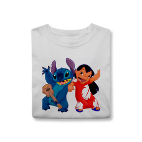 Camisa T-Shirt Classic Lilo e stitch Music
