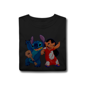 Camisa T-Shirt Classic Lilo e stitch Music