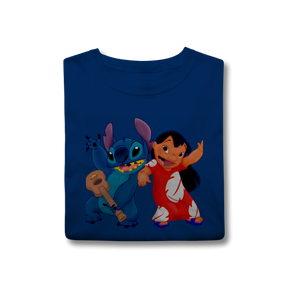 Camisa T-Shirt Classic Lilo e stitch Music